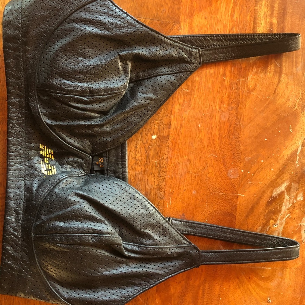 Harley Davidson leather bra top